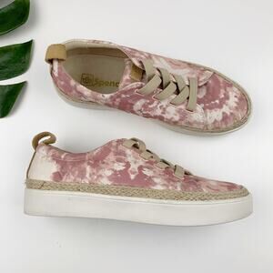 Spenco Malibu Sneakers Pink Tie Dye Slip On Comfort Shoes Orthotic Women's 9